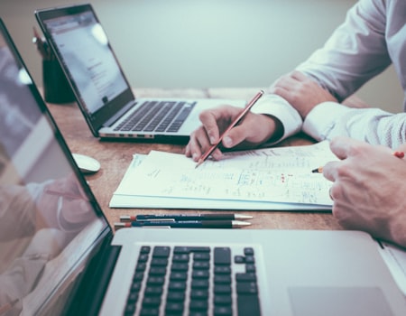 Executive Business Strategy Meeting with Digital Transformation Planning
